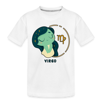 Thumbnail for Kid’s Cartoony Virgo Premium Organic T-Shirt - white