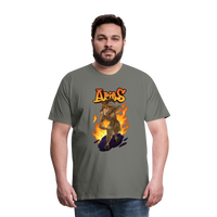 Thumbnail for Men's Fiery Aries Premium T-Shirt - asphalt gray