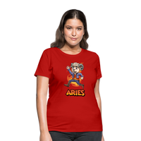 Thumbnail for Women's Playful Aries T-Shirt - red