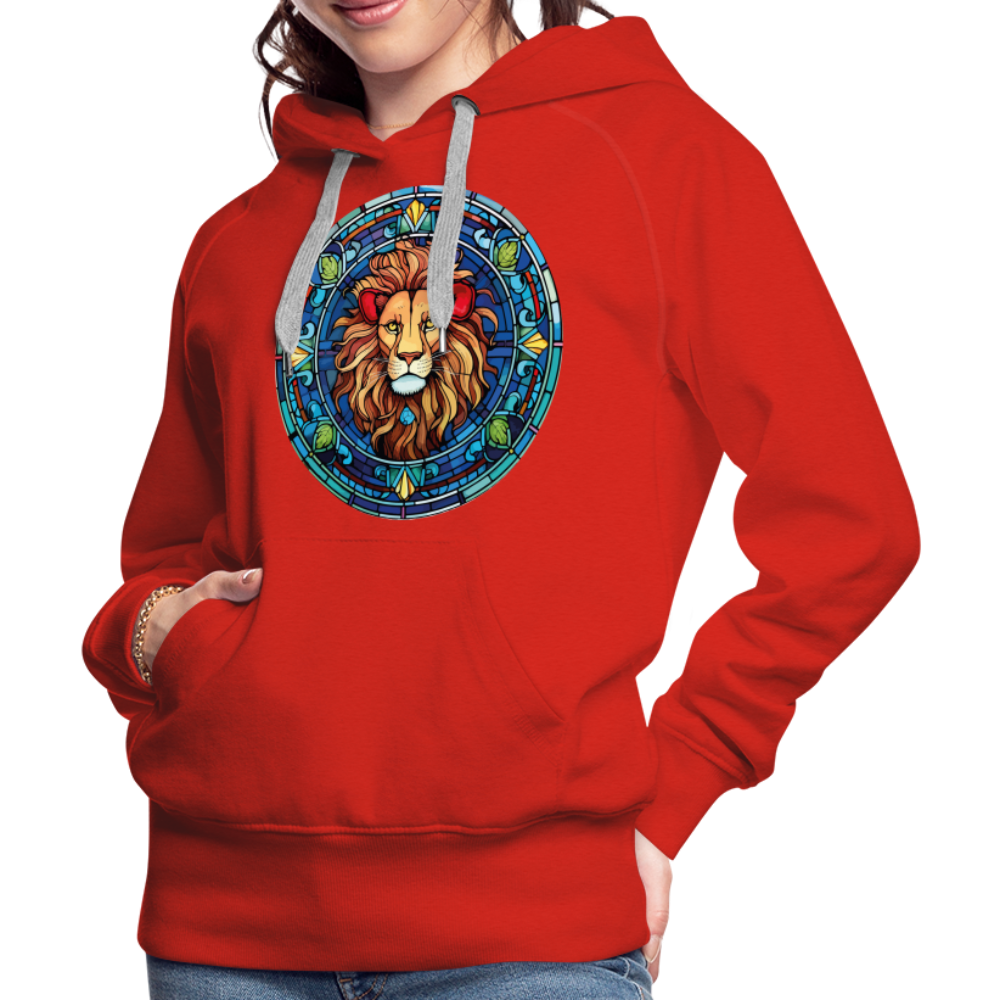 Women’s Mosaic Leo Premium Hoodie - red