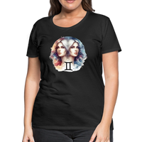 Thumbnail for Women’s Mythical Gemini Premium T-Shirt - black