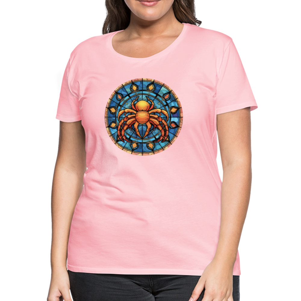 Women’s Mosaic Cancer Premium T-Shirt - pink