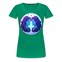 Thumbnail for Women’s Magic Gemini Premium T-Shirt - kelly green