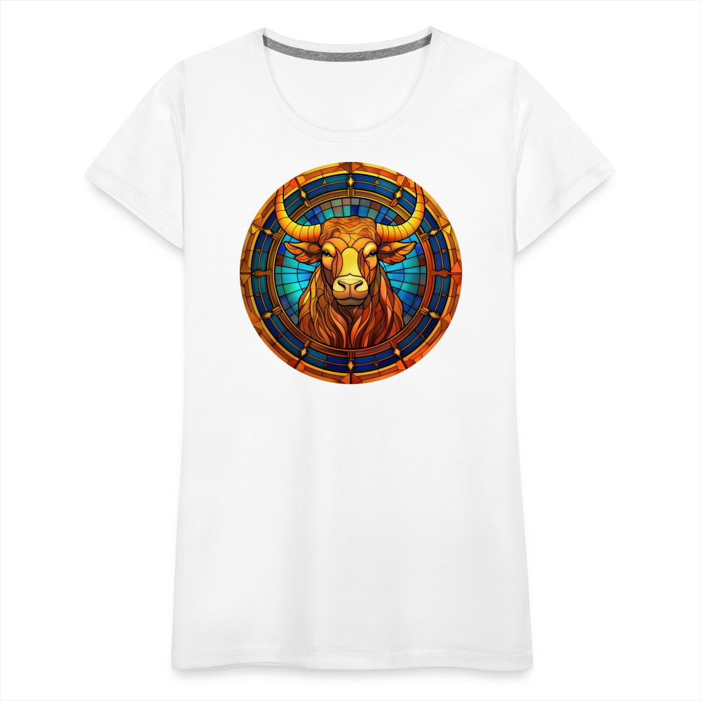 Women’s Mosaic Taurus Premium T-Shirt - white