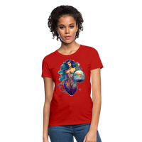 Thumbnail for Women's Mythical Aquarius T-Shirt - red