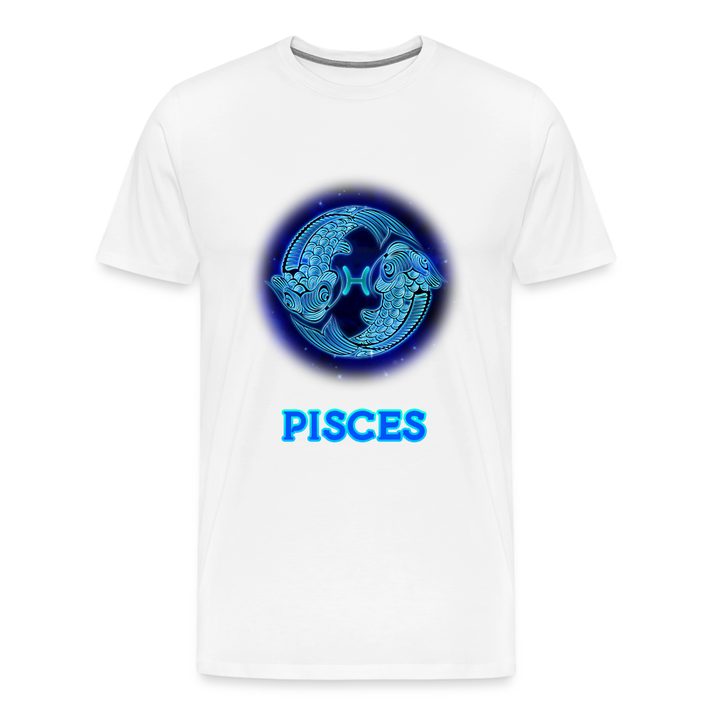 Men's Pisces Premium T-Shirt - white