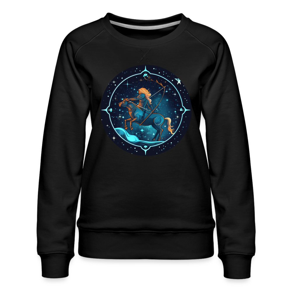 Women’s Magic Sagittarius Premium Sweatshirt - black