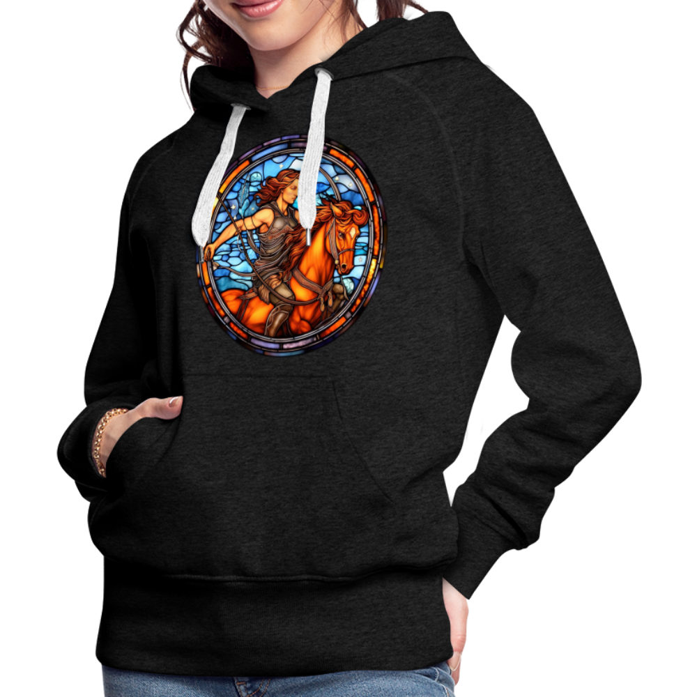 Women’s Mosaic Sagittarius Premium Hoodie - charcoal grey