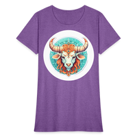 Thumbnail for Women's Symbol Taurus T-Shirt - purple heather