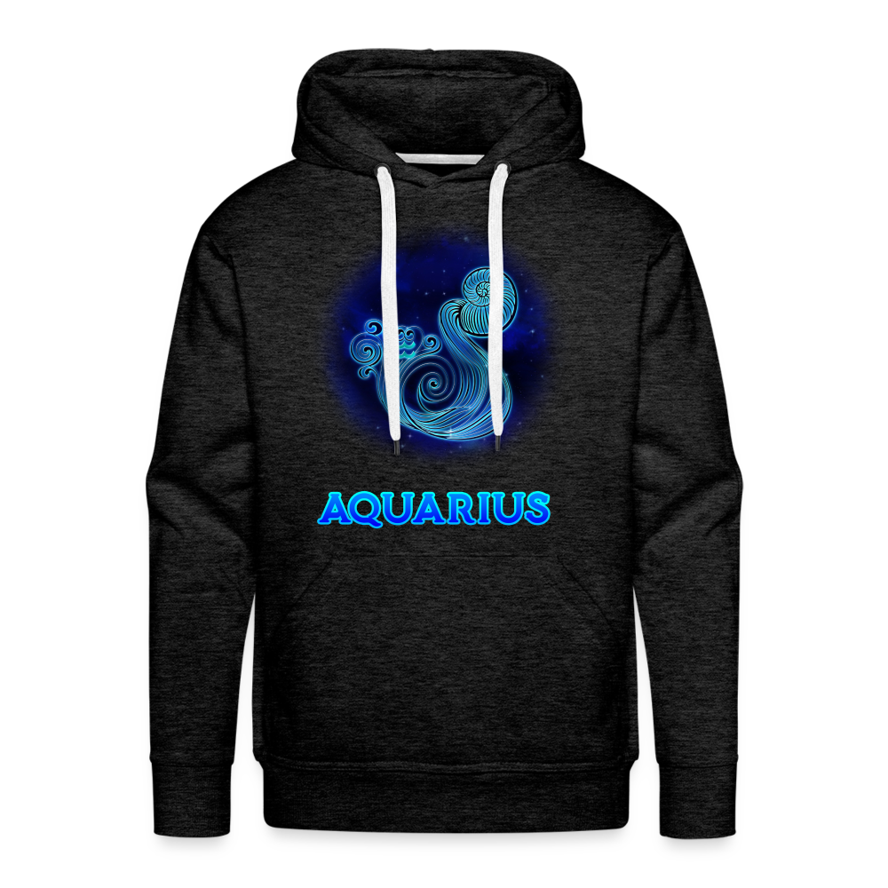 Men’s Aquarius Premium Hoodie - charcoal grey