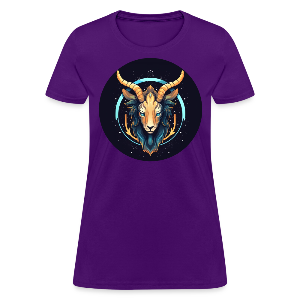 Women's Mystic Capricorn T-Shirt - purple