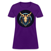 Thumbnail for Women's Mystic Capricorn T-Shirt - purple