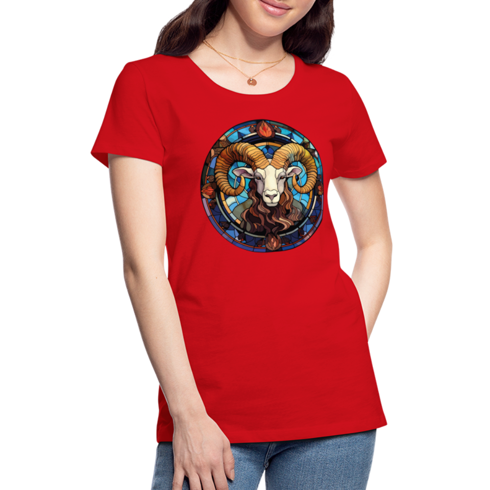 Women’s Mosaic Aries Premium T-Shirt - red