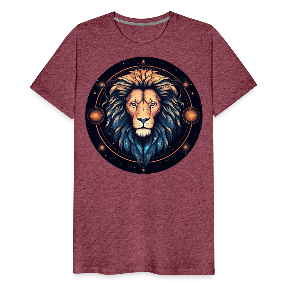 Men's Magic Leo Premium T-Shirt - heather burgundy