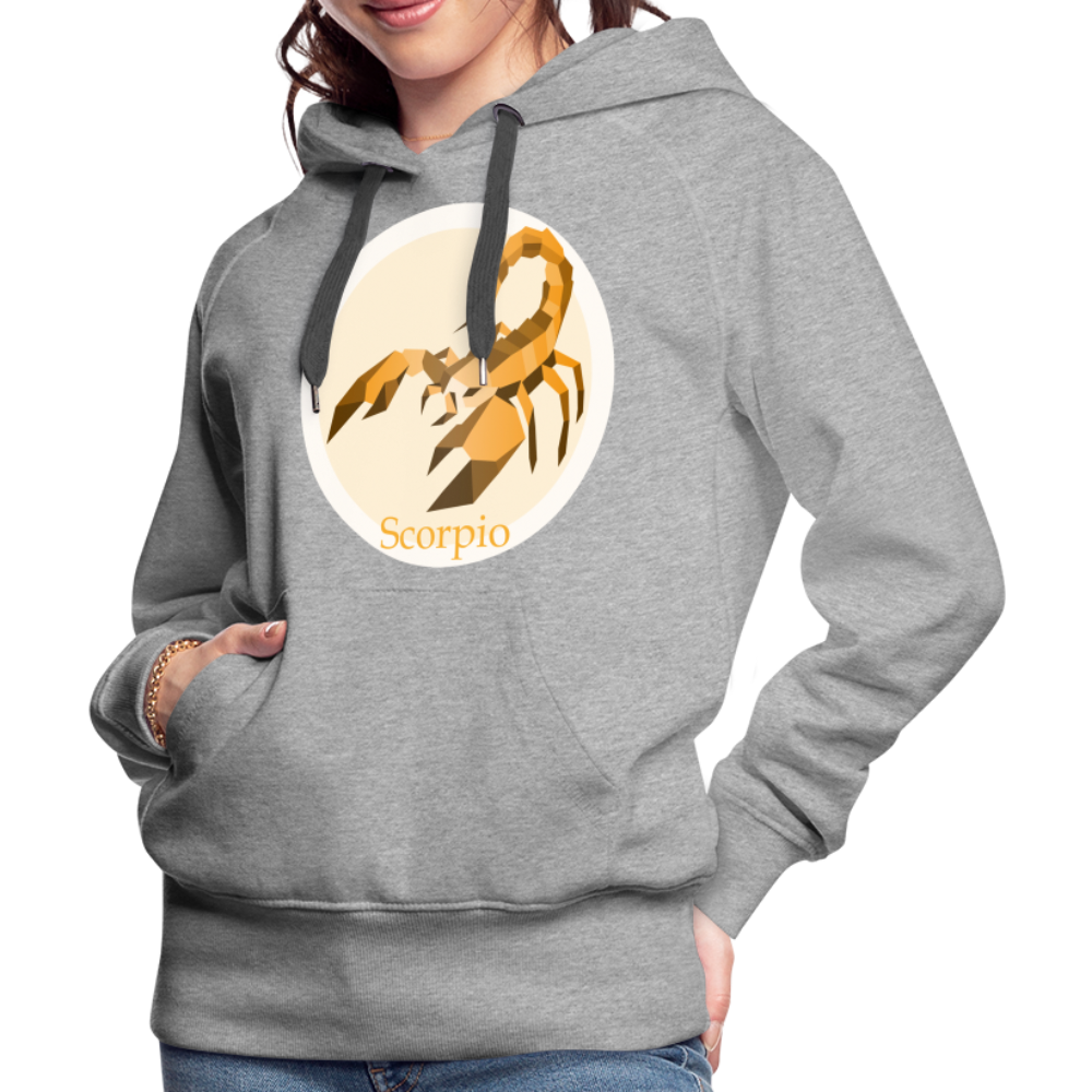 Women’s Mosaic Scorpio Premium Hoodie - heather grey