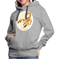 Thumbnail for Women’s Mosaic Scorpio Premium Hoodie - heather grey