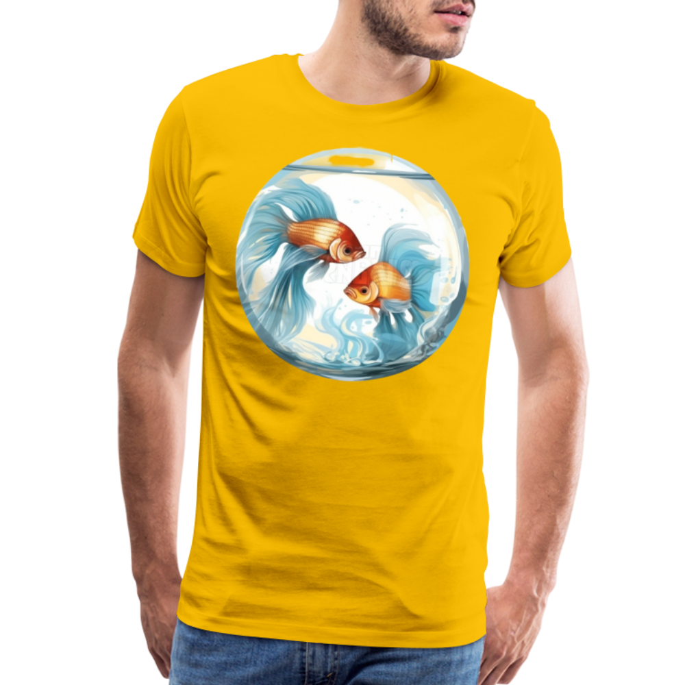 Men's Mythical Pisces Premium T-Shirt - sun yellow