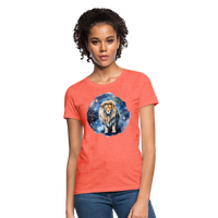 Thumbnail for Women's Mythical Leo T-Shirt - heather coral