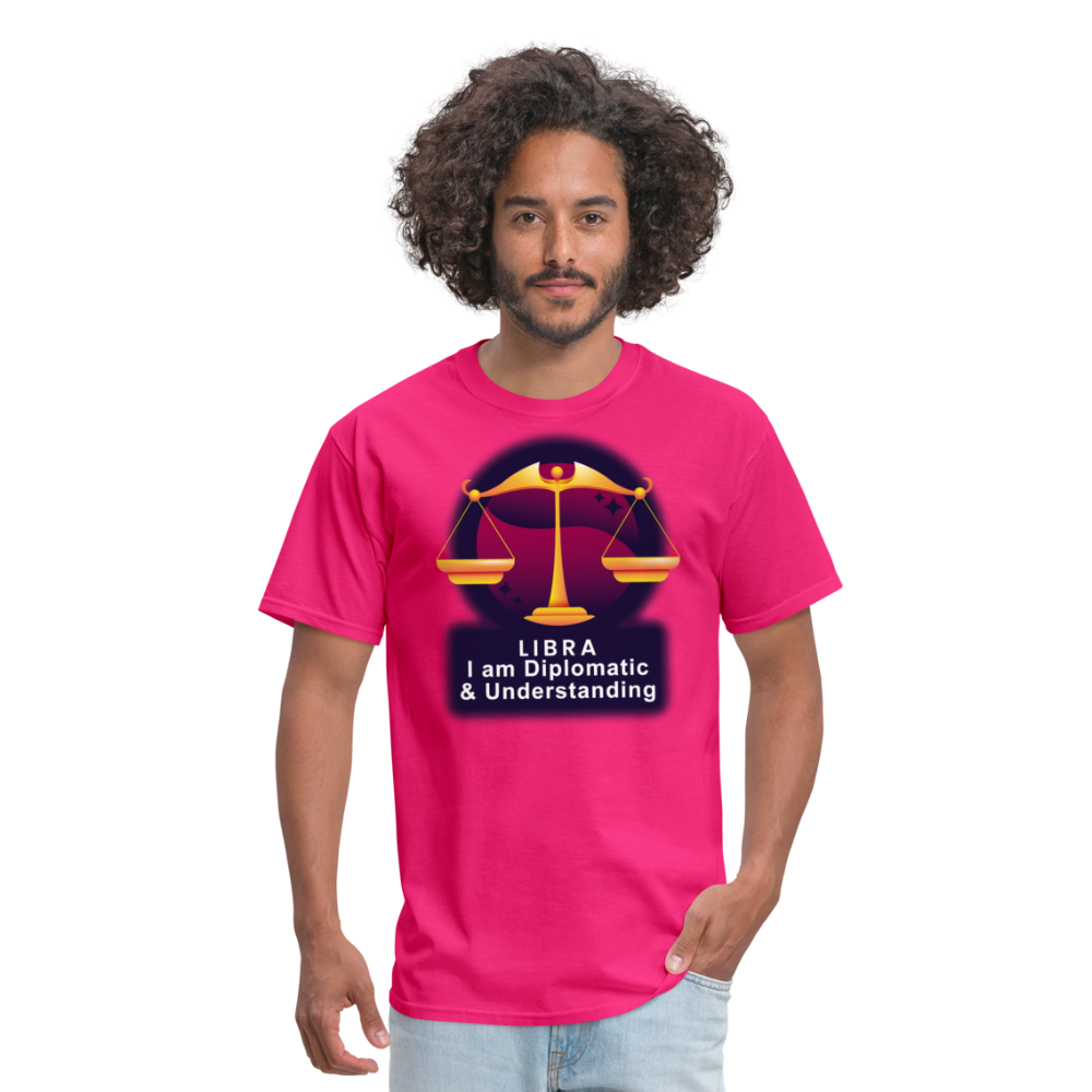 Men's Glow Libra Classic T-Shirt - fuchsia