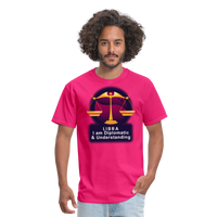 Thumbnail for Men's Glow Libra Classic T-Shirt - fuchsia