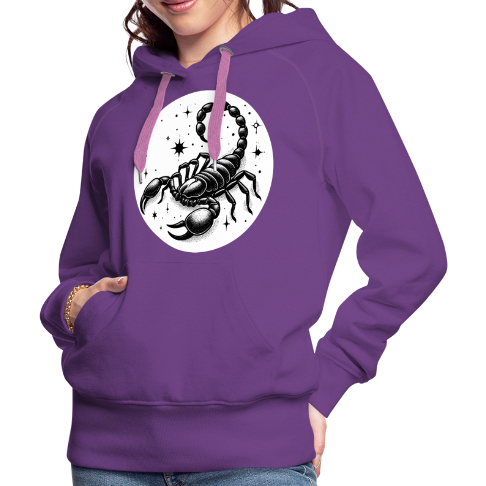 Women’s Magic Scorpio Premium Hoodie - purple 