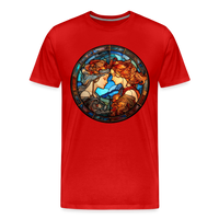 Thumbnail for Men's Mosaic Gemini Premium T-Shirt - red