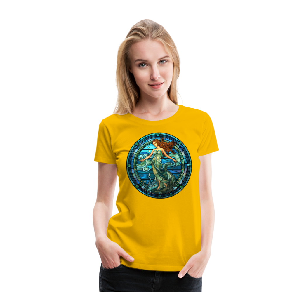 Women’s Mosaic Aquarius Premium T-Shirt - sun yellow