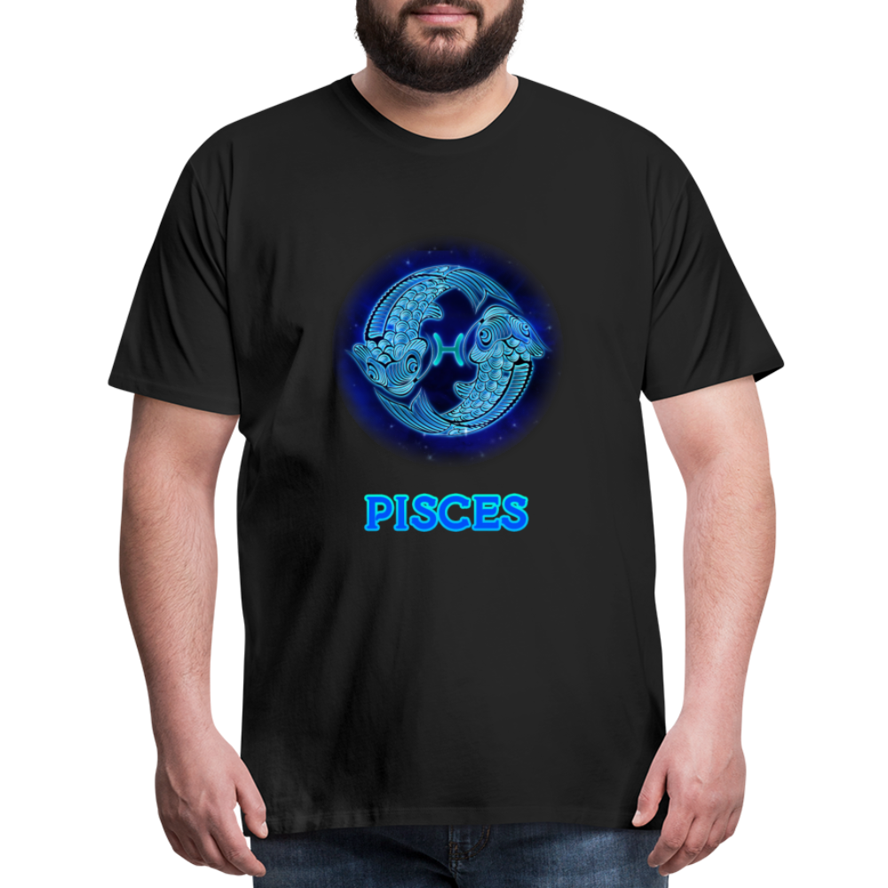 Men's Pisces Premium T-Shirt - black