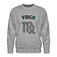 Thumbnail for Men's Power Words Virgo Premium Sweatshirt - heather grey