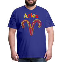 Thumbnail for Men's Power Words Aries Premium T-Shirt - royal blue