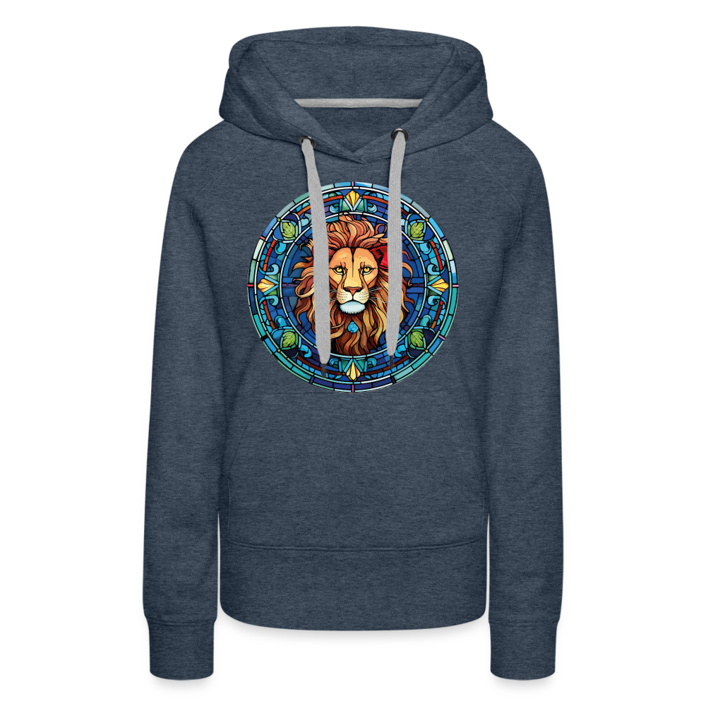 Women’s Mosaic Leo Premium Hoodie - heather denim