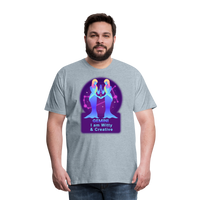 Thumbnail for Men's Neon Gemini Premium T-Shirt - heather ice blue