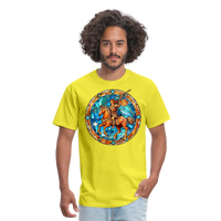 Thumbnail for Men's Mosaic Sagittarius Classic T-Shirt - yellow