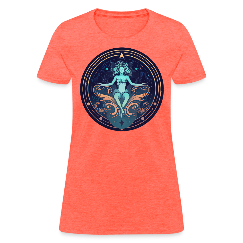 Women's Mystic Aquarius T-Shirt - heather coral