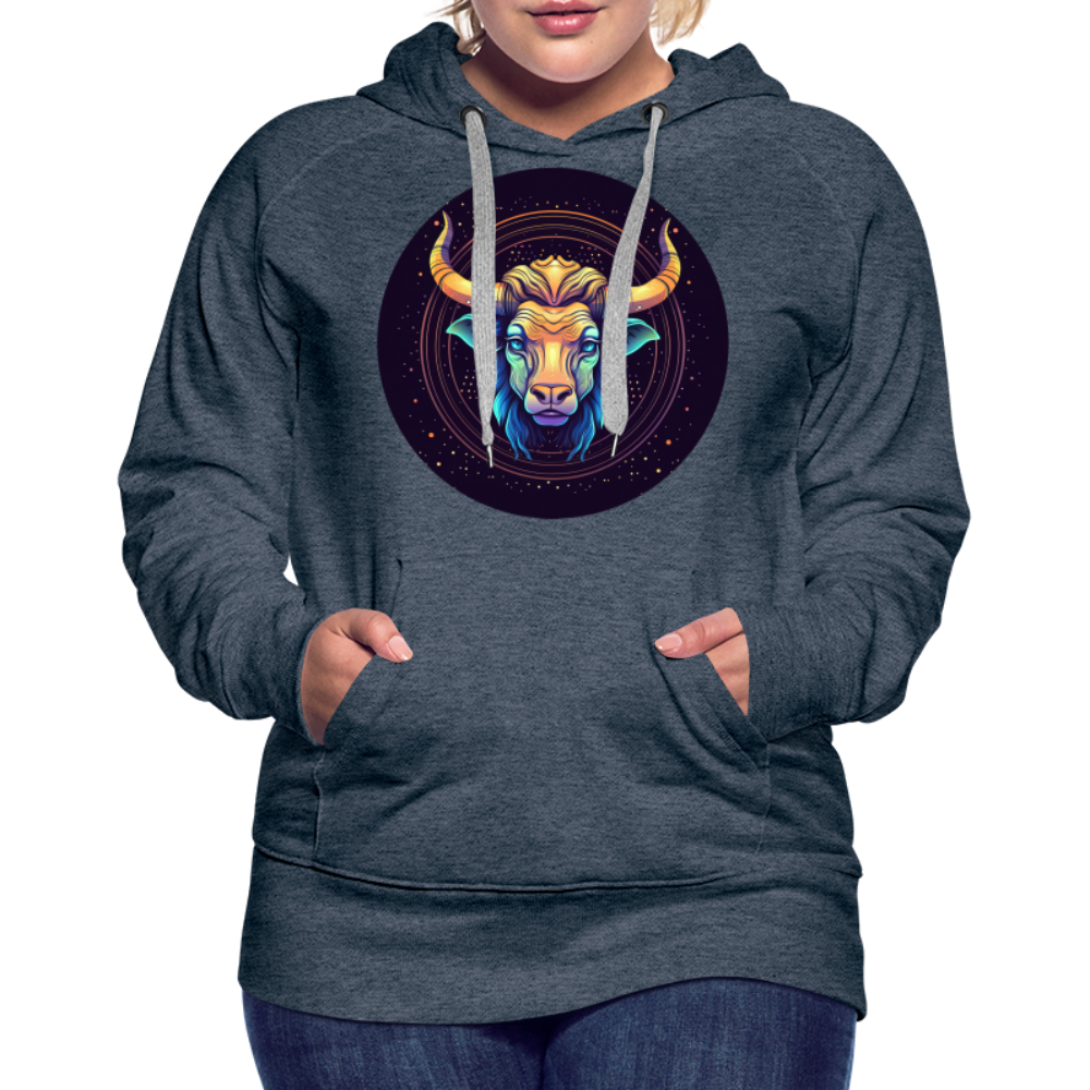 Women’s Magic Taurus Premium Hoodie - heather denim