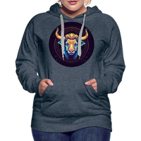 Thumbnail for Women’s Magic Taurus Premium Hoodie - heather denim