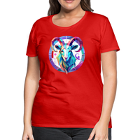 Thumbnail for Women’s Mythical Aries Premium T-Shirt - red