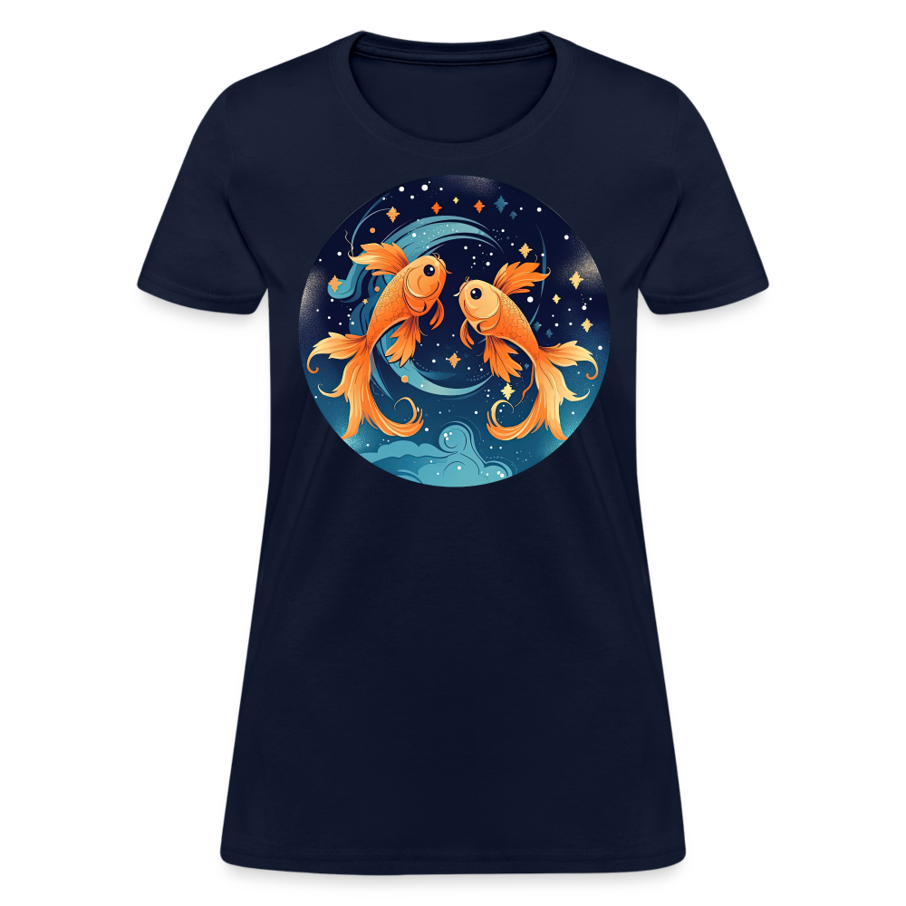 Women's Magic Pisces T-Shirt - navy