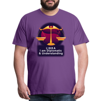 Thumbnail for Men's Glow Libra Premium T-Shirt - purple