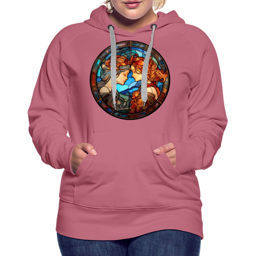 Women’s Mosaic Gemini Premium Hoodie - mauve