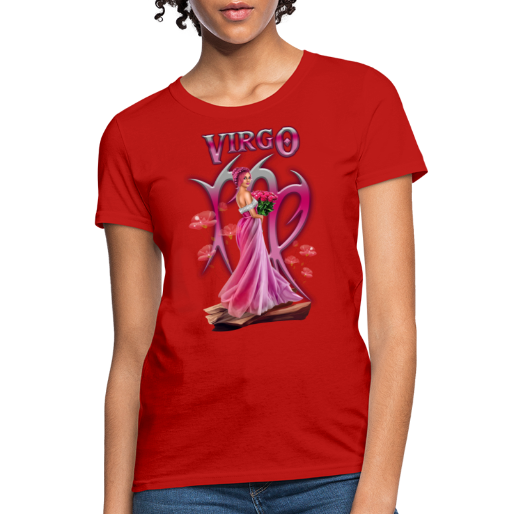 Astral Virgo Women's T-Shirt - red