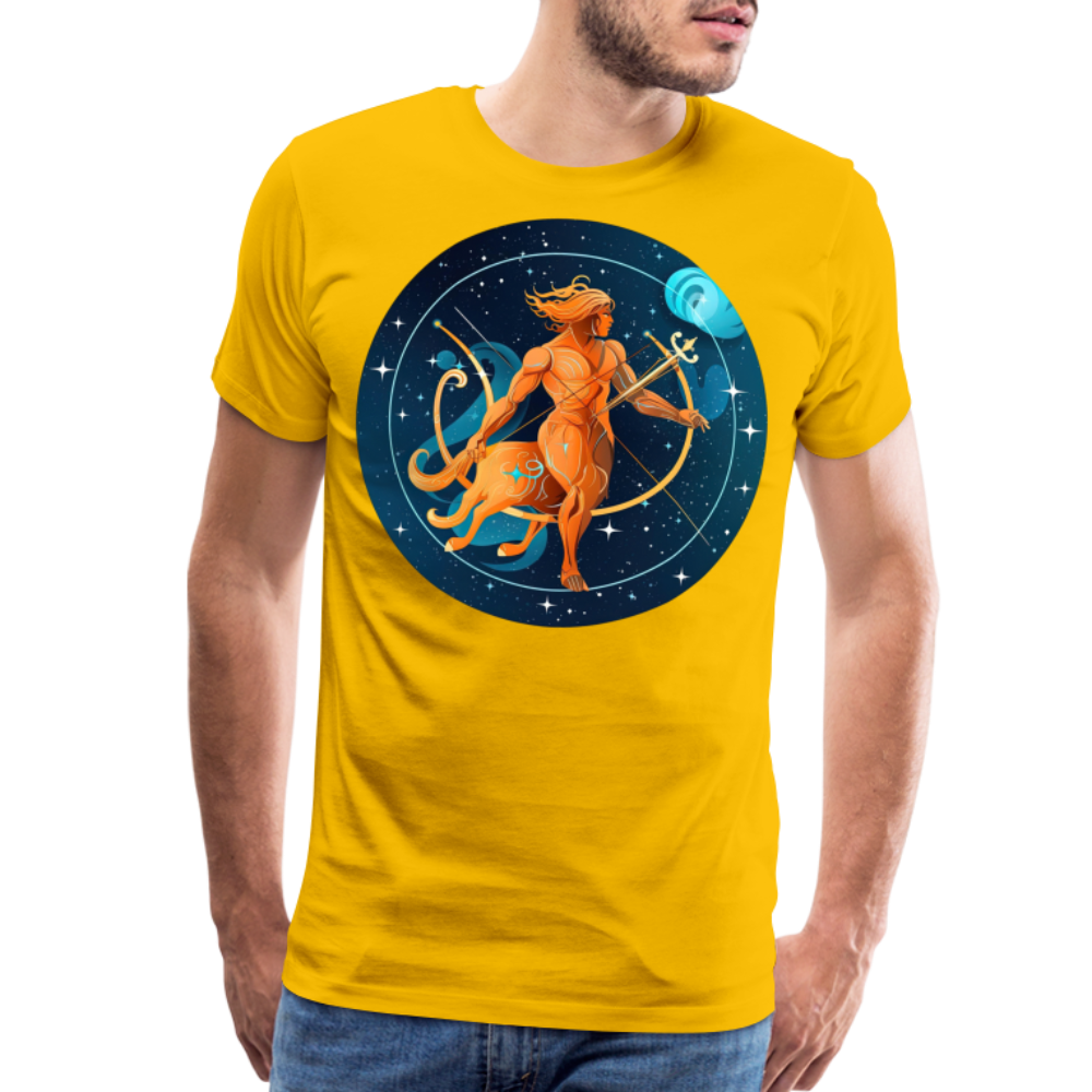 Men's Mythical Sagittarius Premium T-Shirt - sun yellow