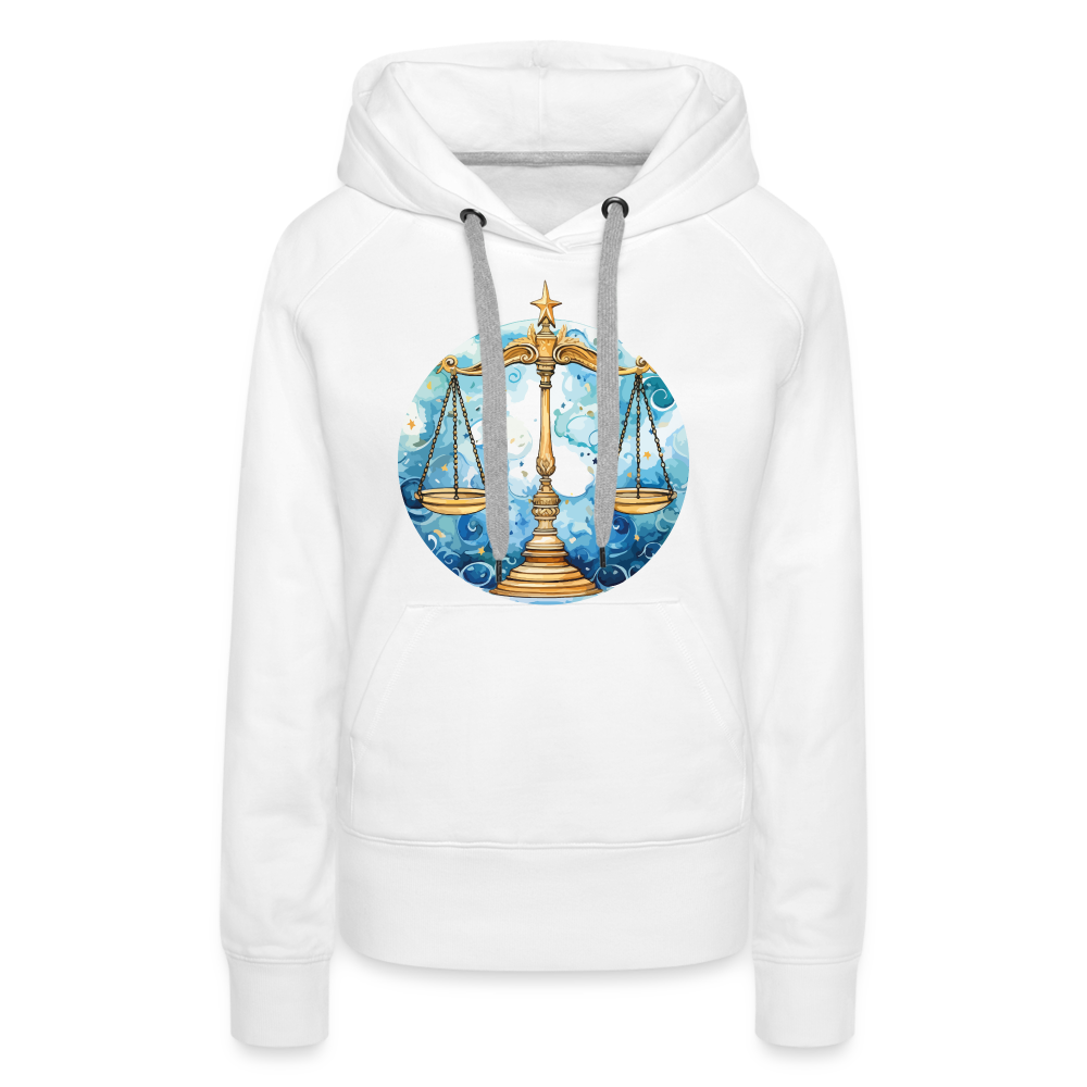 Women’s Mythical Libra Premium Hoodie - white