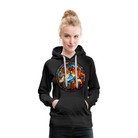 Thumbnail for Women’s Mosaic Gemini Premium Hoodie - black