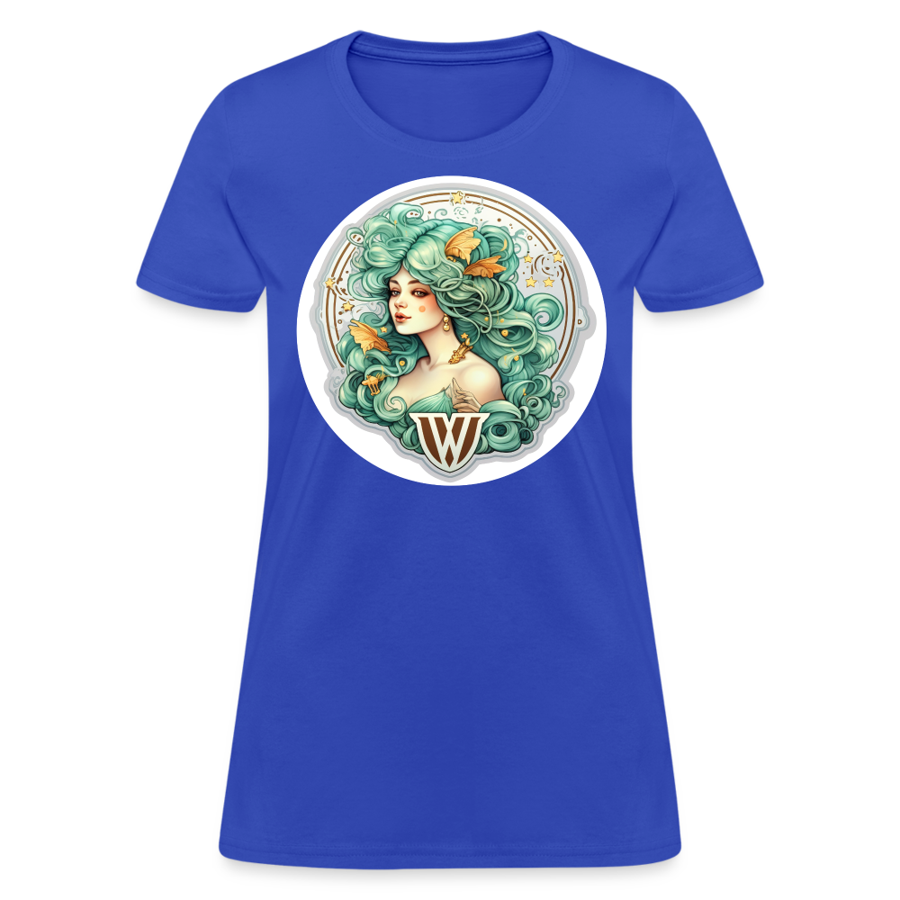 Women's Symbol Virgo T-Shirt - royal blue