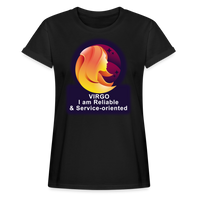 Thumbnail for Women's Glow Virgo Relaxed Fit T-Shirt - black