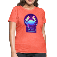 Thumbnail for Women's Neon Cancer T-Shirt - heather coral