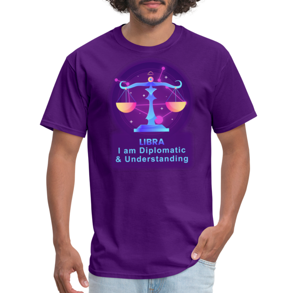 Men's Neon Libra Classic T-Shirt - purple