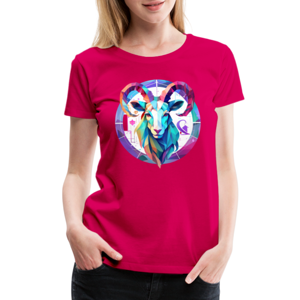 Women’s Mythical Aries Premium T-Shirt - dark pink