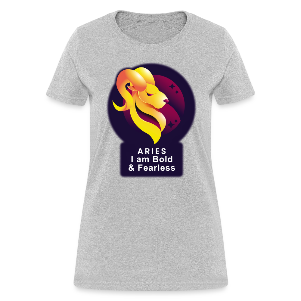 Women's Glow Aries T-Shirt - heather gray